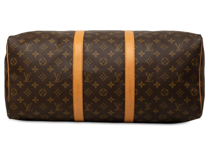Sac de voyage Louis Vuitton Monogram Keepall 50 Marron - vue 3
