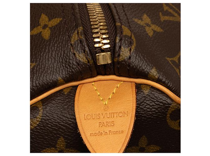 Sac de voyage Louis Vuitton Monogram Keepall 50 Marron - vue 5