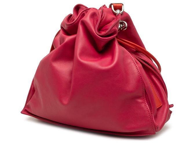 Borsa a tracolla LOEWE Bicolor Nappa Flamenco Tassel 30 Rosa - vista 2