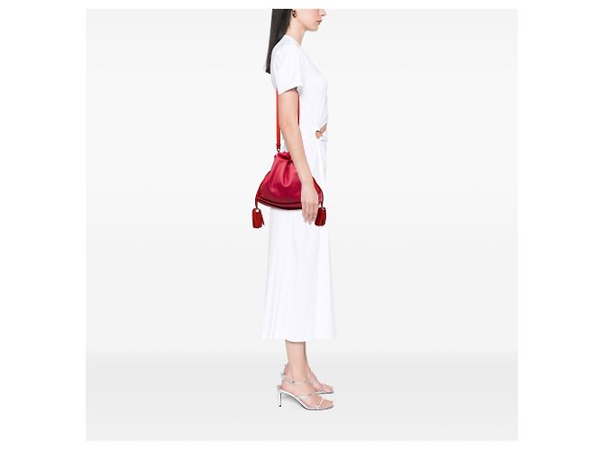 Borsa a tracolla LOEWE Bicolor Nappa Flamenco Tassel 30 Rosa - vista 6