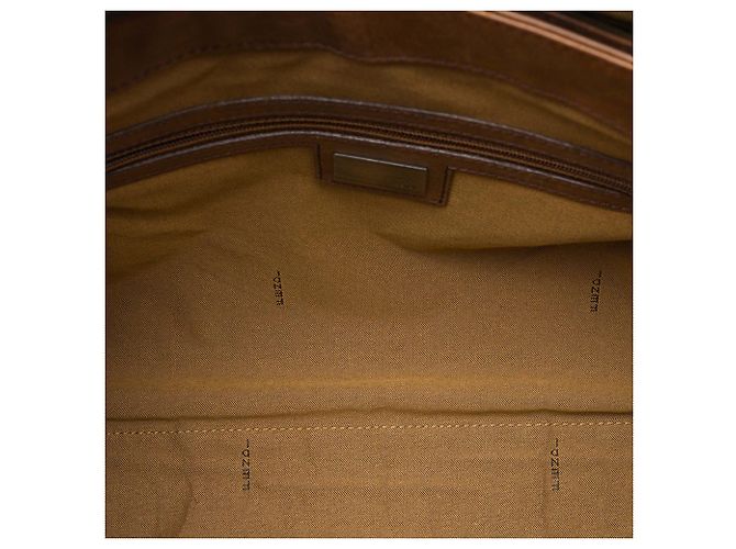 Borsa a tracolla Fendi Zucca Canvas FF marrone - vista 4