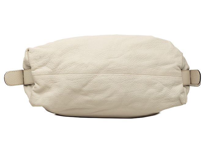 Tote Gucci Large Leather Bamboo Bar Bianco - vista 3