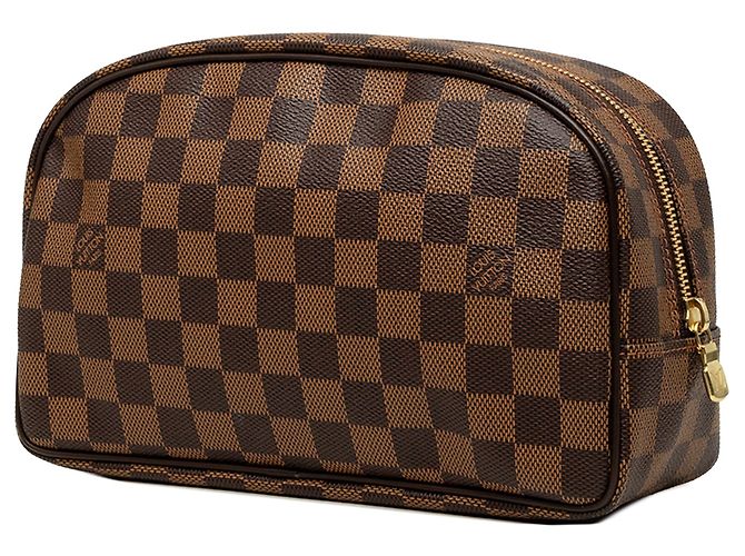 Borsa a pochette Louis Vuitton Damier Ebene Trousse Toilette 25 Marrone - vista 2