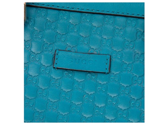 Bolsa Dome Mini Microguccissima Gucci Azul - vista 5
