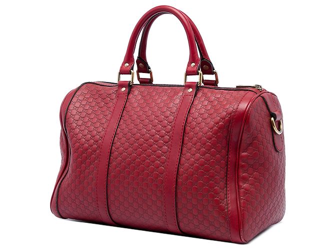 Borsa Boston Joy Medium Microguccissima rossa Gucci Rosso - vista 2