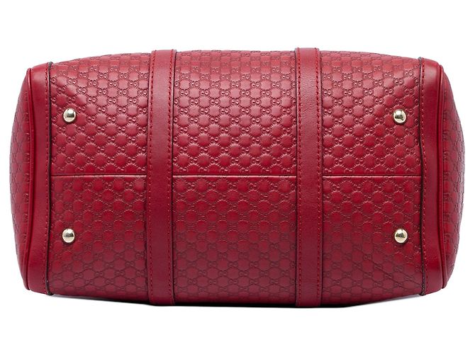 Borsa Boston Joy Medium Microguccissima rossa Gucci Rosso - vista 3