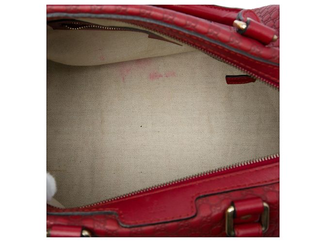 Borsa Boston Joy Medium Microguccissima rossa Gucci Rosso - vista 4