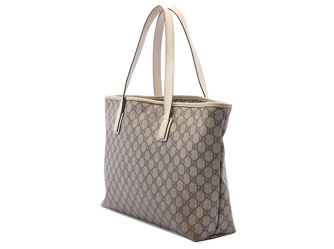 Borsa Tote Gucci Medium GG Supreme Beige - vista 2