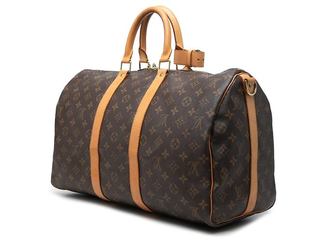 Borsa da viaggio Louis Vuitton Monogram Keepall Bandouliere 45 Marrone - vista 2
