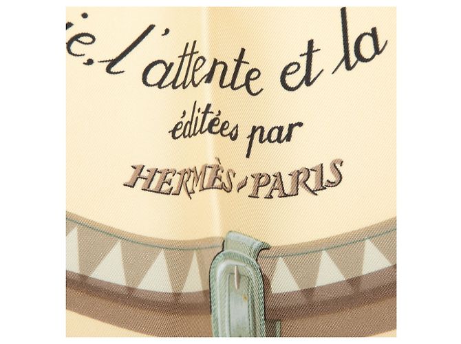 Foulard di seta Hermès Couvertures Et Tenues De Jour marrone 90 - vista 2