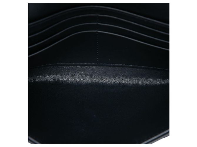 Autre Marque Borsa a tracolla Saddle Wallet On Chain in tela Dior Oblique blu - vista 4