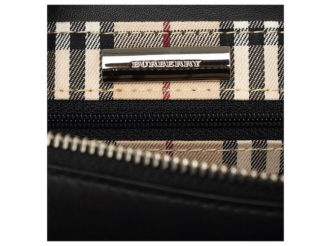 Borsa tote Burberry in pelle nera Nero - vista 5