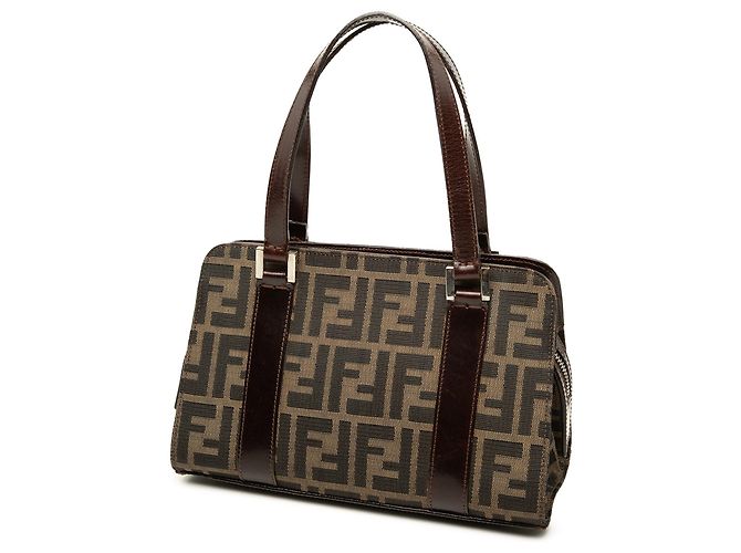 Borsa Fendi Zucca Canvas marrone - vista 2