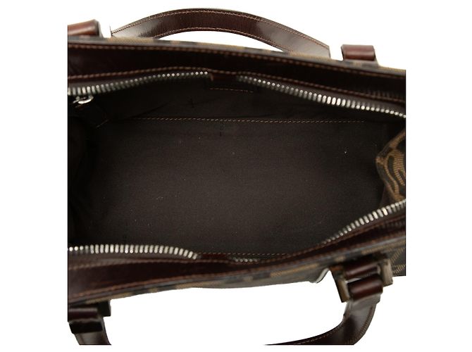 Borsa Fendi Zucca Canvas marrone - vista 4