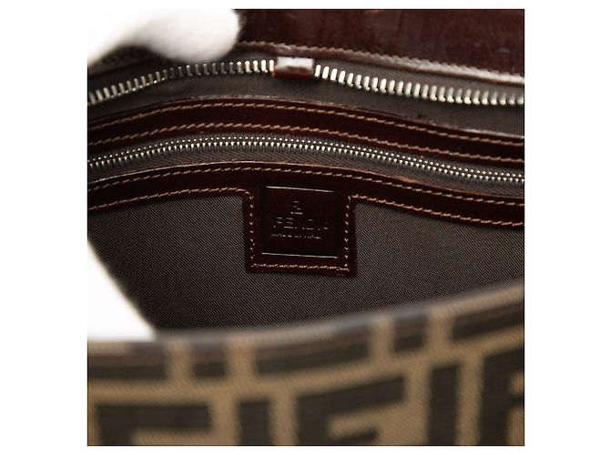 Borsa Fendi Zucca Canvas marrone - vista 5