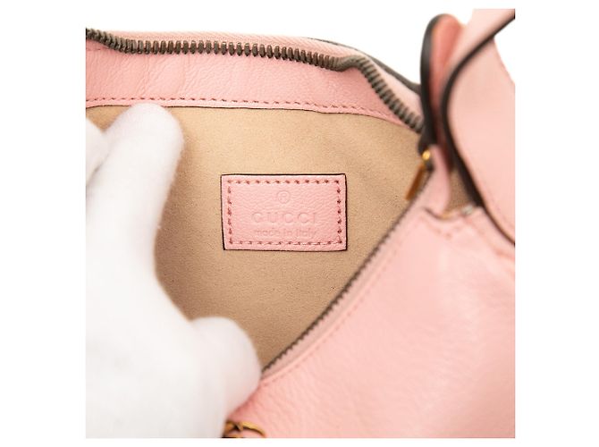 Borsa a tracolla Mini Aphrodite Gucci in pelle di capra rosa - vista 5