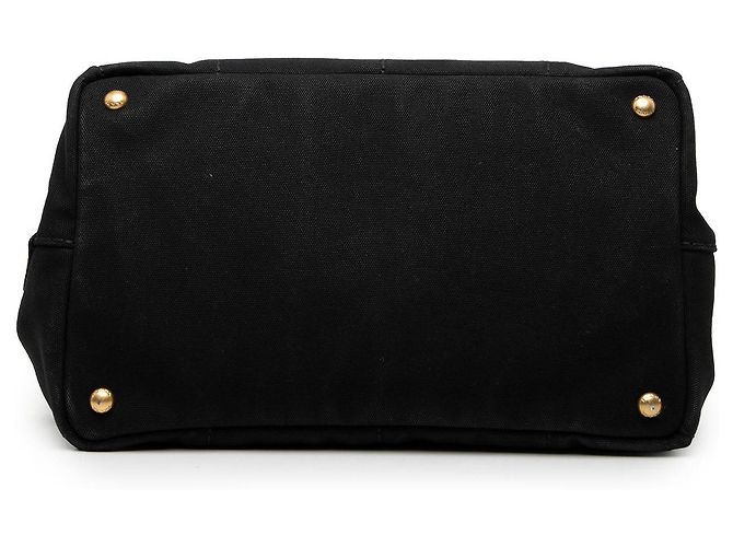 Prada Canvas Canapa Logo Tote Satchel schwarz - Ansicht 3
