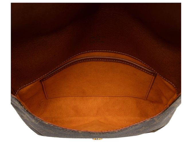 Bolsa de Ombro Louis Vuitton Monogram Musette Tango Castanha com Alça Curta Marrom - vista 4
