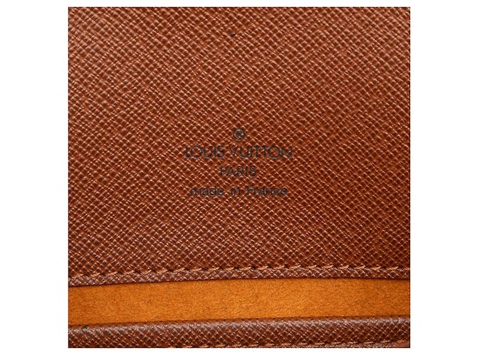 Bolsa de Ombro Louis Vuitton Monogram Musette Tango Castanha com Alça Curta Marrom - vista 5