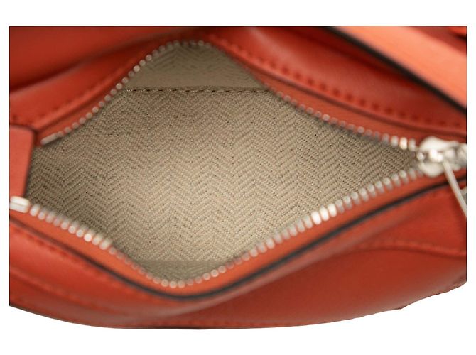 Borsa Nano Puzzle LOEWE in vitello Orange Arancione - vista 4