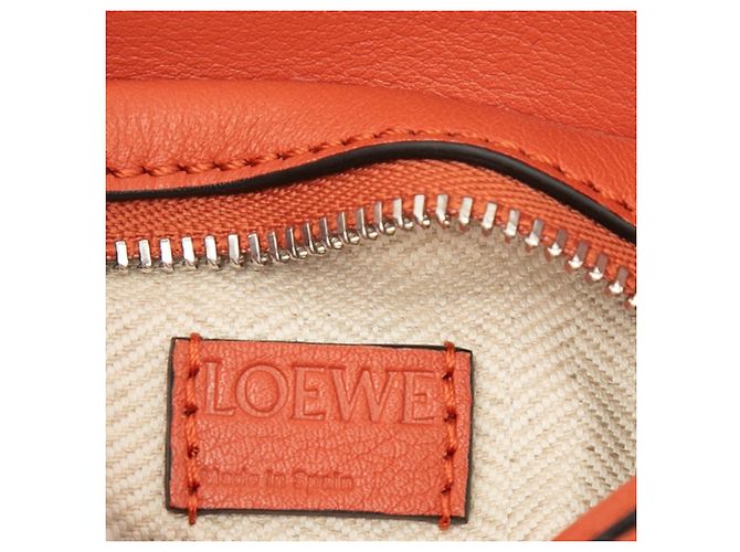 Borsa Nano Puzzle LOEWE in vitello Orange Arancione - vista 5
