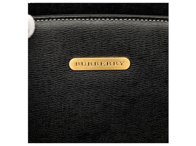 Borsa tote Burberry in pelle nera Nero - vista 5