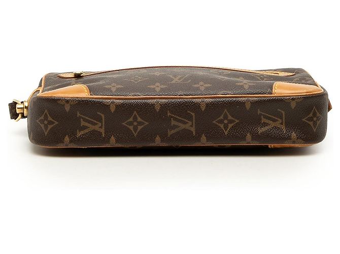 Brown Louis Vuitton Monogram Marly Dragonne GM Clutch Bag - view 3