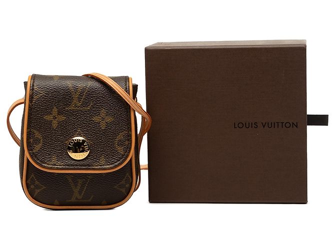 Borsa a tracolla Louis Vuitton Monogram Pochette Cancun Marrone - vista 7