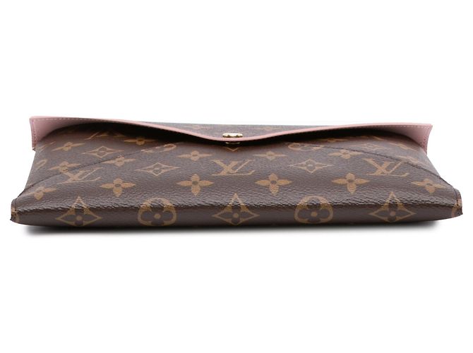 Borsa a pochette Louis Vuitton Monogram Pochette Kirigami GM marrone - vista 3