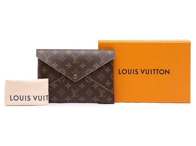 Borsa a pochette Louis Vuitton Monogram Pochette Kirigami GM marrone - vista 7