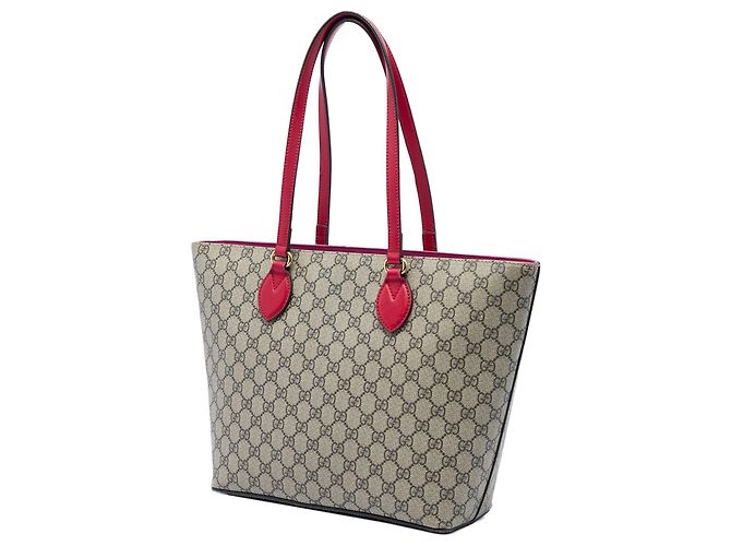 Tote Bag Zip Gucci Medium GG Supreme Linea A Beige - vista 2