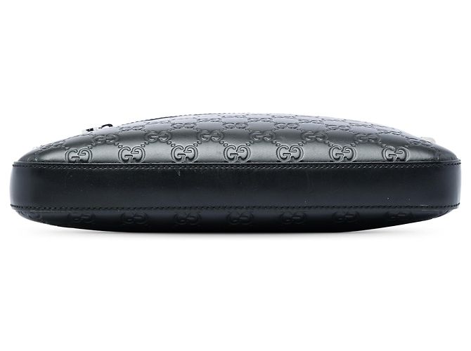 Borsa a tracolla Gucci Guccissima nera Nero - vista 3