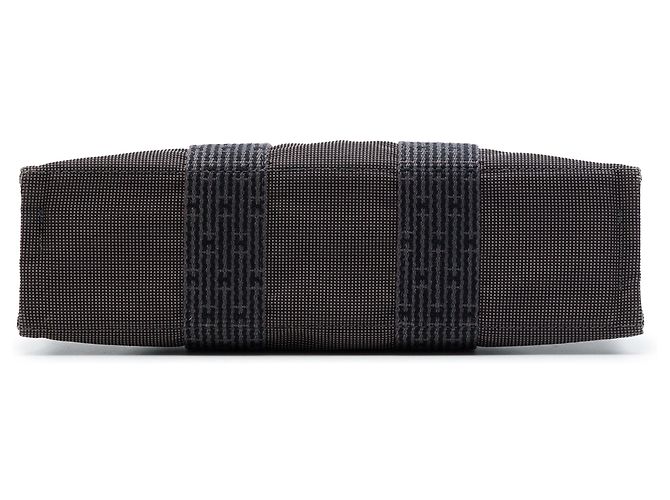 Hermès Herline PM Tote Bag aus Canvas grau - Ansicht 3