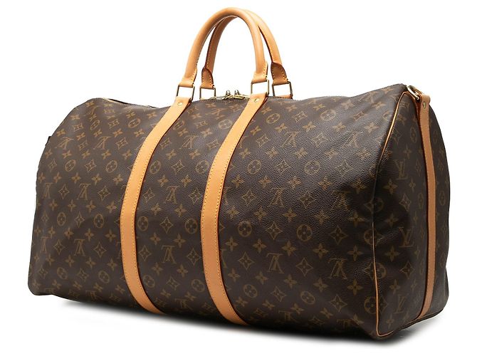 Borsa da viaggio Louis Vuitton Monogram Keepall Bandouliere 55 Marrone - vista 2