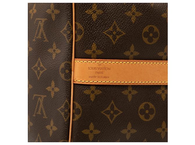 Borsa da viaggio Louis Vuitton Monogram Keepall Bandouliere 55 Marrone - vista 5