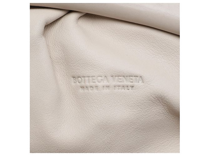 Borsa a tracolla The Mini Pouch in nappa bianca Bottega Veneta Bianco - vista 5