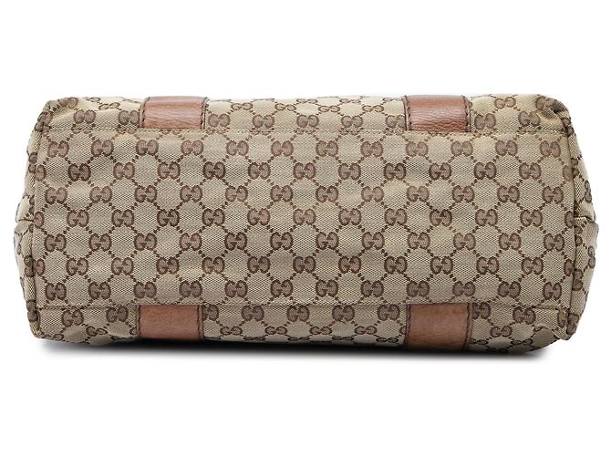 Gucci Medium GG Canvas Bamboo Libeccio Tote Beige - Ansicht 3