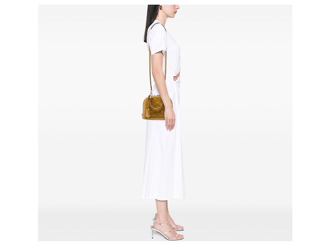 Borsa Satchel Alma BB Louis Vuitton Monogram Vernis Gold D'oro - vista 5
