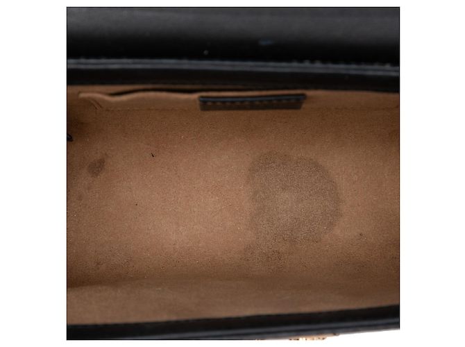 Borsa a Tracolla Gucci Small GG Supreme Padlock Nera Nero - vista 4