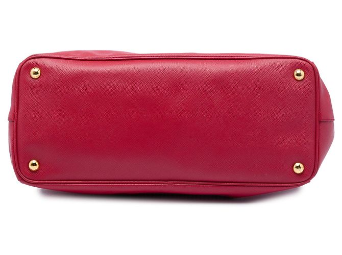 Prada Large Saffiano Lux Galleria Double Zip Tote Rot - Ansicht 3
