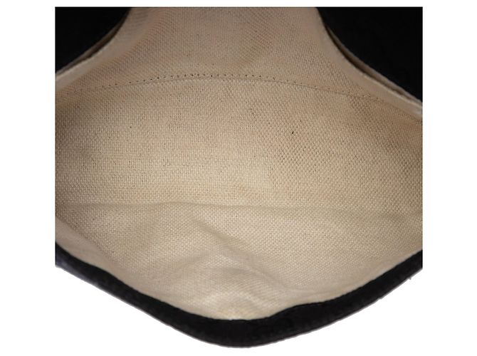 Borsetta a cintura Gucci in GG Canvas e pelle nera con fascia Web Nero - vista 4