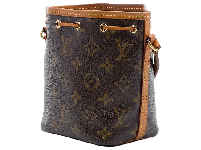 Borsa a secchiello Louis Vuitton Monogram Nano Noe Marrone - vista 2