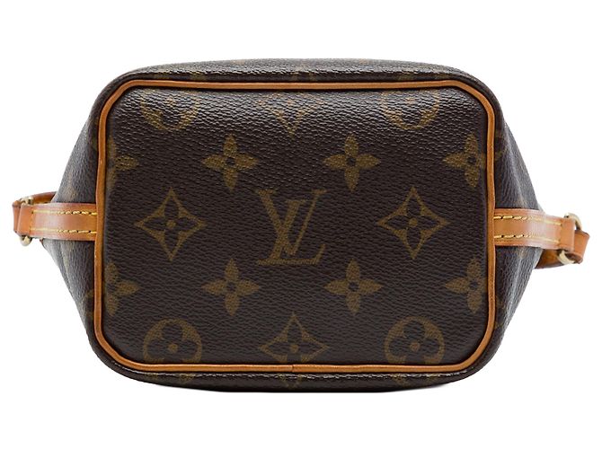 Borsa a secchiello Louis Vuitton Monogram Nano Noe Marrone - vista 3