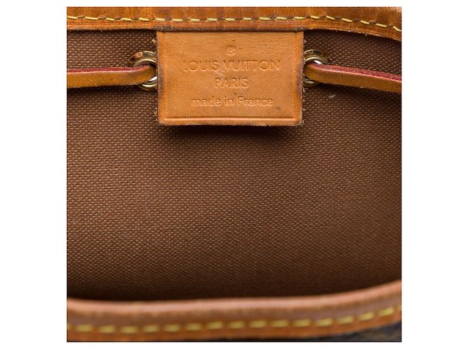 Borsa a secchiello Louis Vuitton Monogram Nano Noe Marrone - vista 5