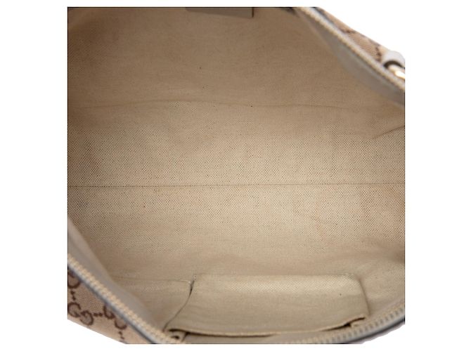 Borsa Mayfair Satchel Gucci GG Canvas Web Bianca Bianco - vista 4