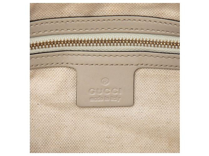 Borsa Mayfair Satchel Gucci GG Canvas Web Bianca Bianco - vista 5