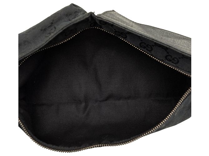Borsa cintura Gucci GG Canvas con doppia tasca nera Nero - vista 4