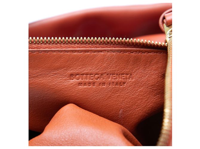 Mini borsa Bottega Veneta Double Knot in pelle di vitello Arancione - vista 5
