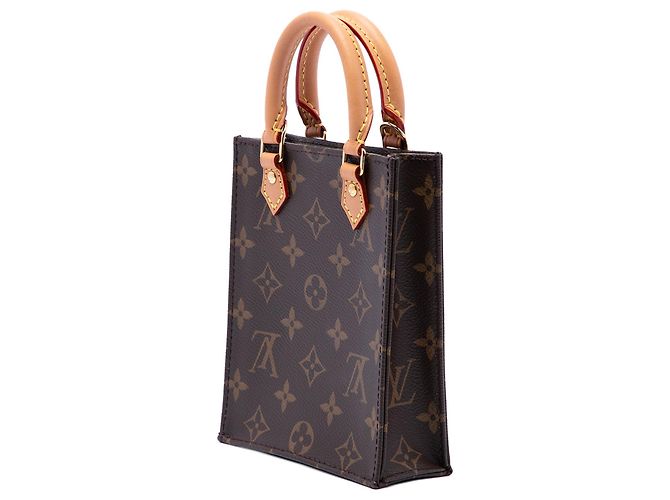 Bolsa Louis Vuitton Monogram Petit Sac Plat Castanha Marrom - vista 2