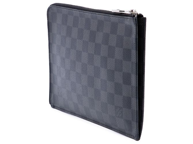 Borsa a pochette Louis Vuitton Damier Graphite Pochette Jour PM nera Nero - vista 2